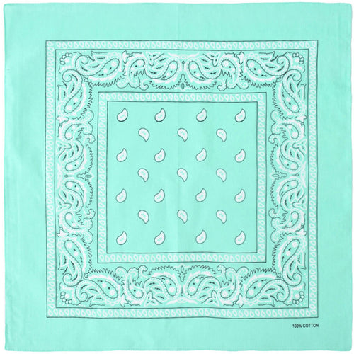 12-Pack Bandana Headband - Mint